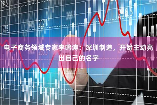 电子商务领域专家李鸣涛：深圳制造，开始主动亮出自己的名字